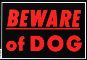 Beware of dog