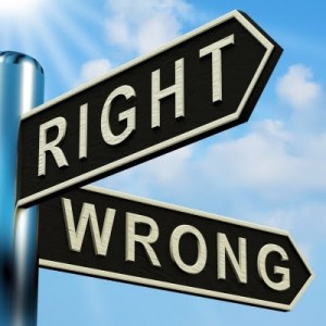 Right / Wrong signal