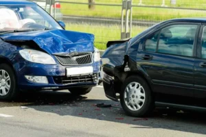 Two vehicles involved in crash consulting Kehoe Sands Law in Hillsboro Oregon